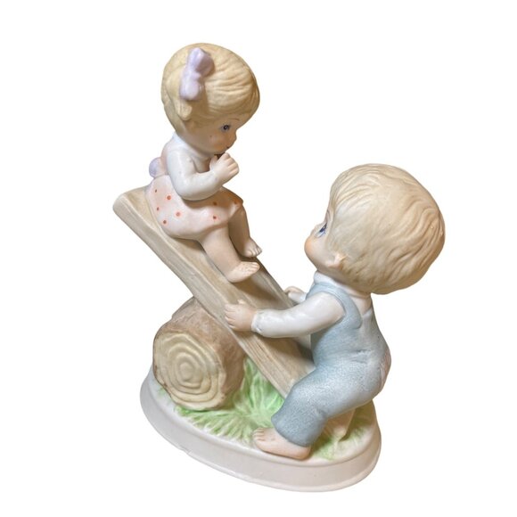 Homco Ceramic Children Playing Figurines 1406 Set of two Figurines - Picture 7 of 16